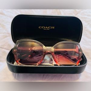 Coach Sunglasses Grey and Burgundy
